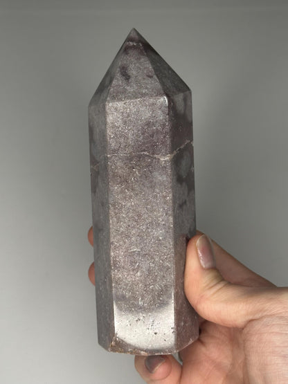 Purple Pink Amethyst Tower | Natural Amethyst Crystal Point | Polished Mineral Display Piece for Home Decor Shelf Accent