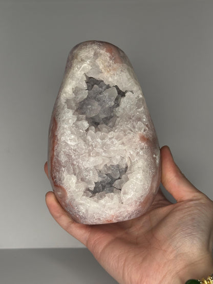 Pink Amethyst Freeform | Natural Pink Amethyst Crystal Sculpture | Decorative Mineral Display Piece for Home Decor Accent