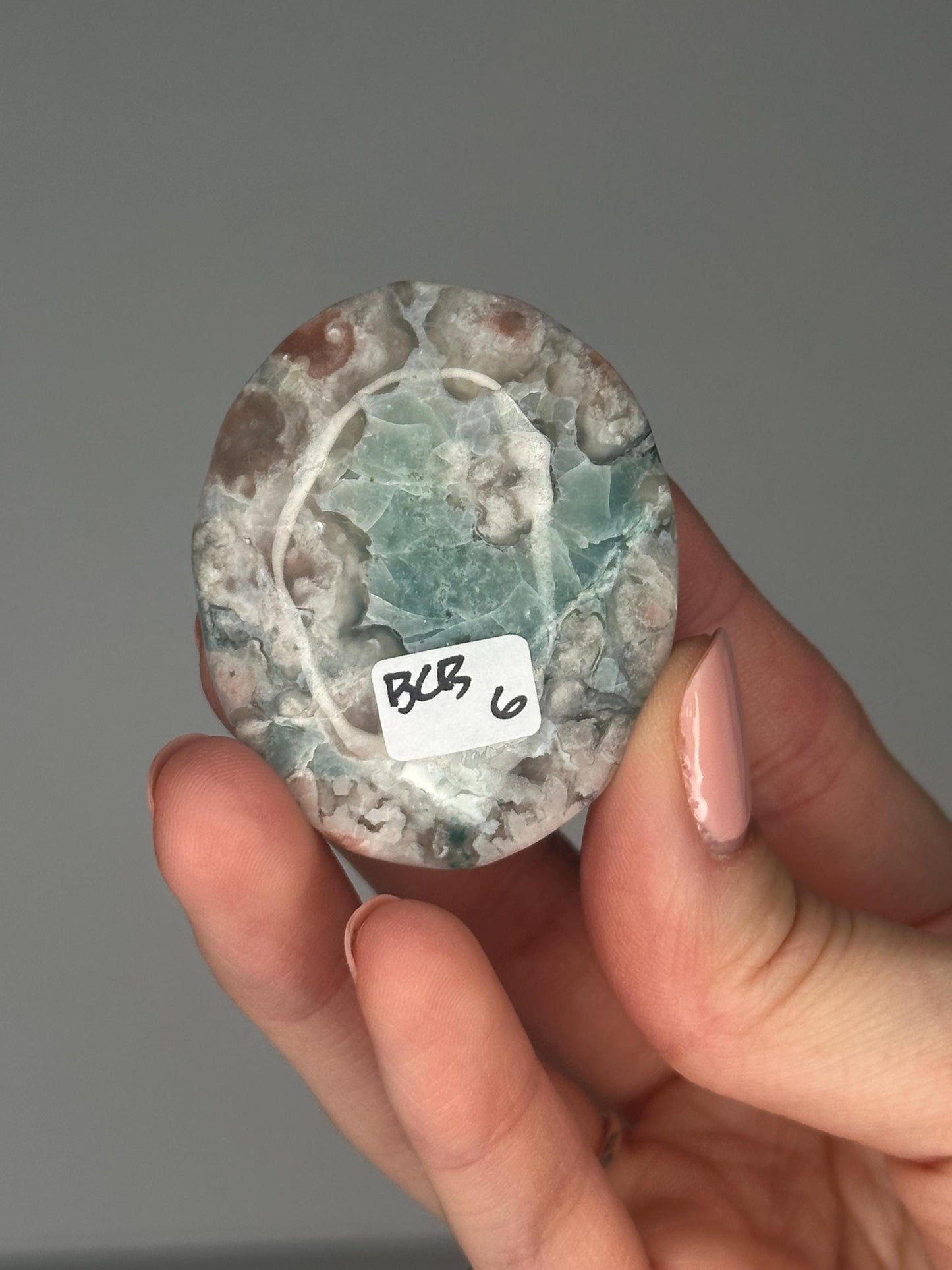 Flower Agate Palmstones - YOU PICK! | Natural Polished Crystal | Soft Floral Patterns | Perfect for Meditation, Healing & Carrying On-the-Go