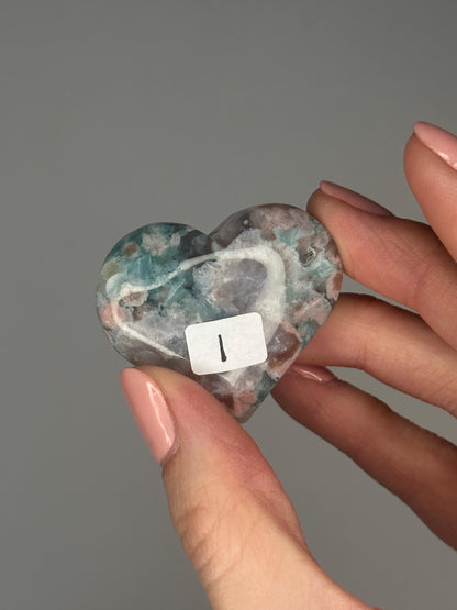 Flower Agate Hearts - YOU PICK! | Natural Polished Crystal | Soft Floral Patterns | Perfect for Meditation, Healing & Carrying On-the-Go