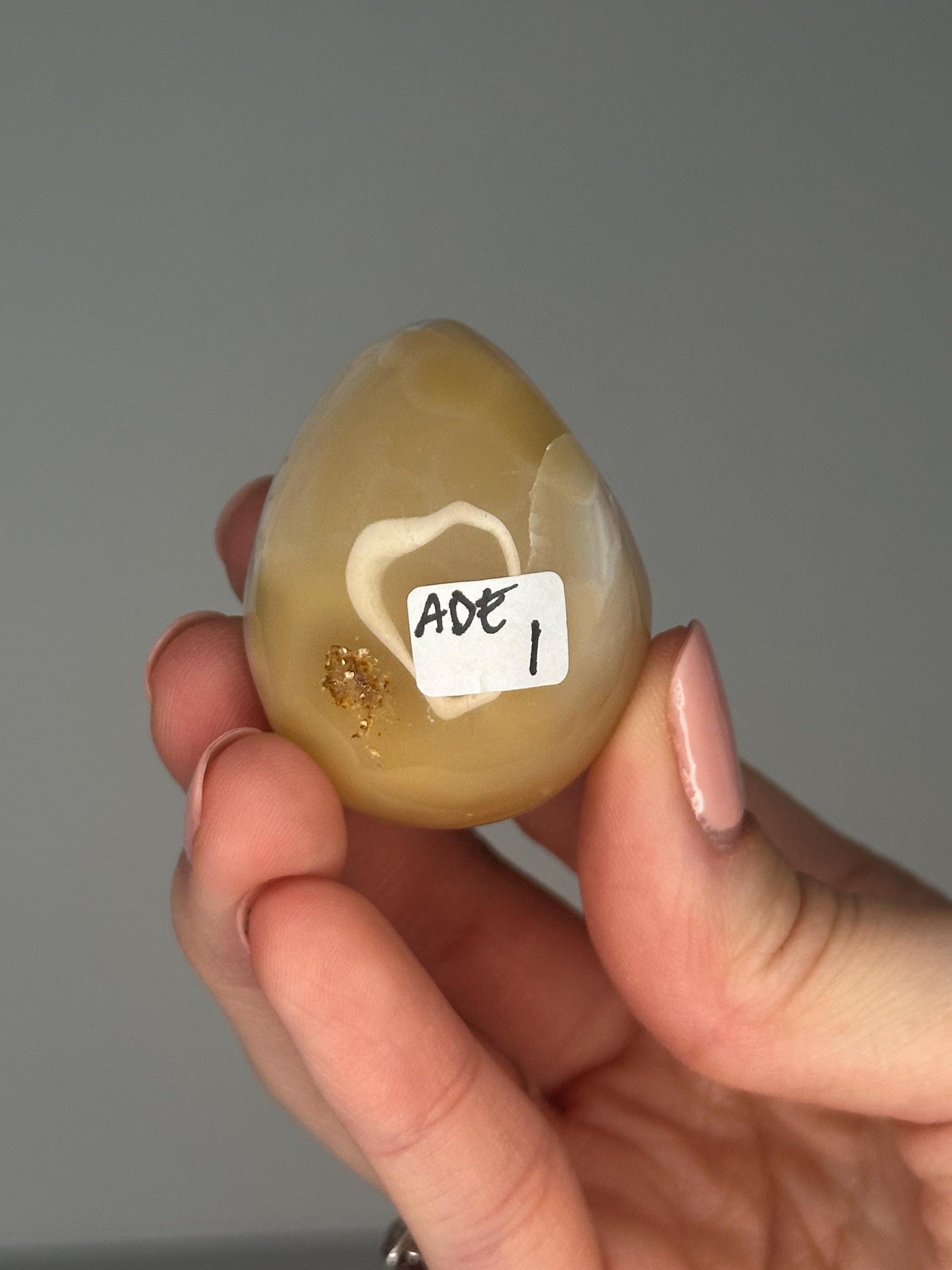 Druzy Agate Mini Eggs - YOU PICK! | Natural Sparkling Agate Crystal Carving | Small Polished Egg Display Stone for Collectors & Decor