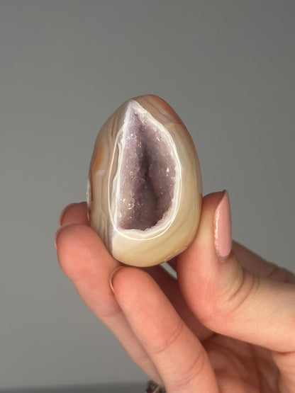 Druzy Agate Mini Eggs - YOU PICK! | Natural Sparkling Agate Crystal Carving | Small Polished Egg Display Stone for Collectors & Decor