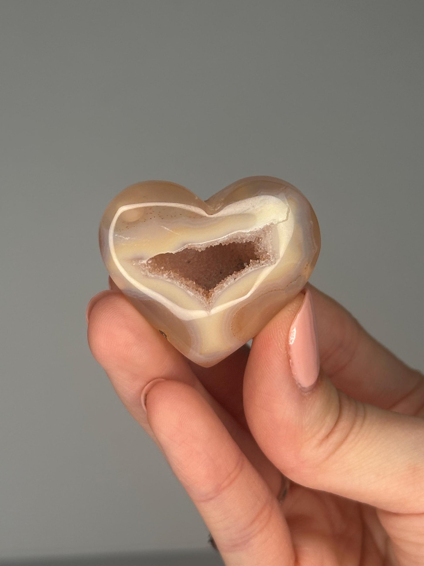 Druzy Agate Mini Heart - YOU PICK! | Natural Sparkling Agate Crystal Carving | Small Polished Heart Display Stone for Collectors & Decor