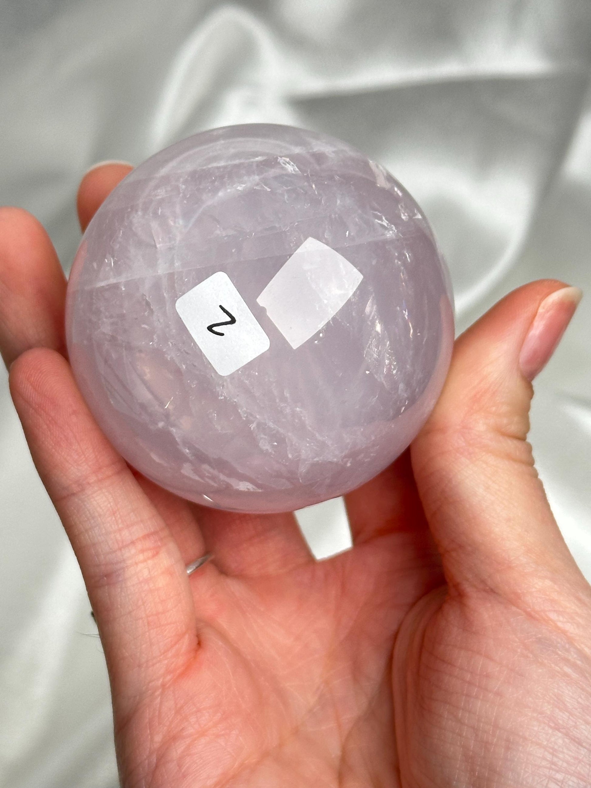 Periwinkle Rose Quartz Sphere | Natural Lavender Blue Pink Quartz Crystal Ball | Pastel Gemstone Decor, Collector Piece & Gift Idea