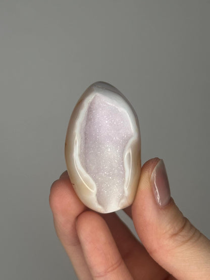 Druzy Agate Mini Eggs - YOU PICK! | Natural Sparkling Agate Crystal Carving | Small Polished Egg Display Stone for Collectors & Decor