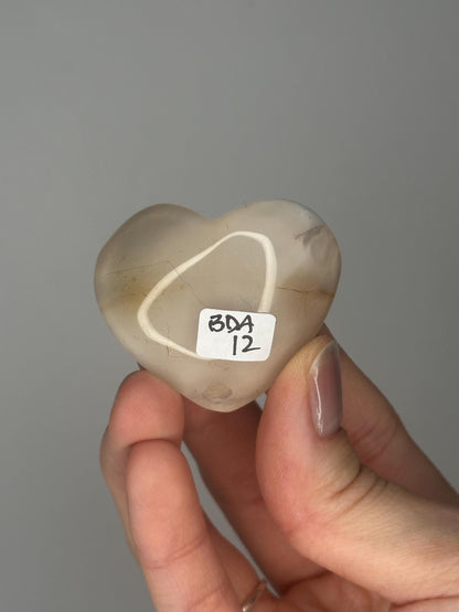 Druzy Agate Mini Hearts - YOU PICK! | Natural Sparkling Agate Crystal Carving | Small Polished Heart Display Stone for Collectors & Decor