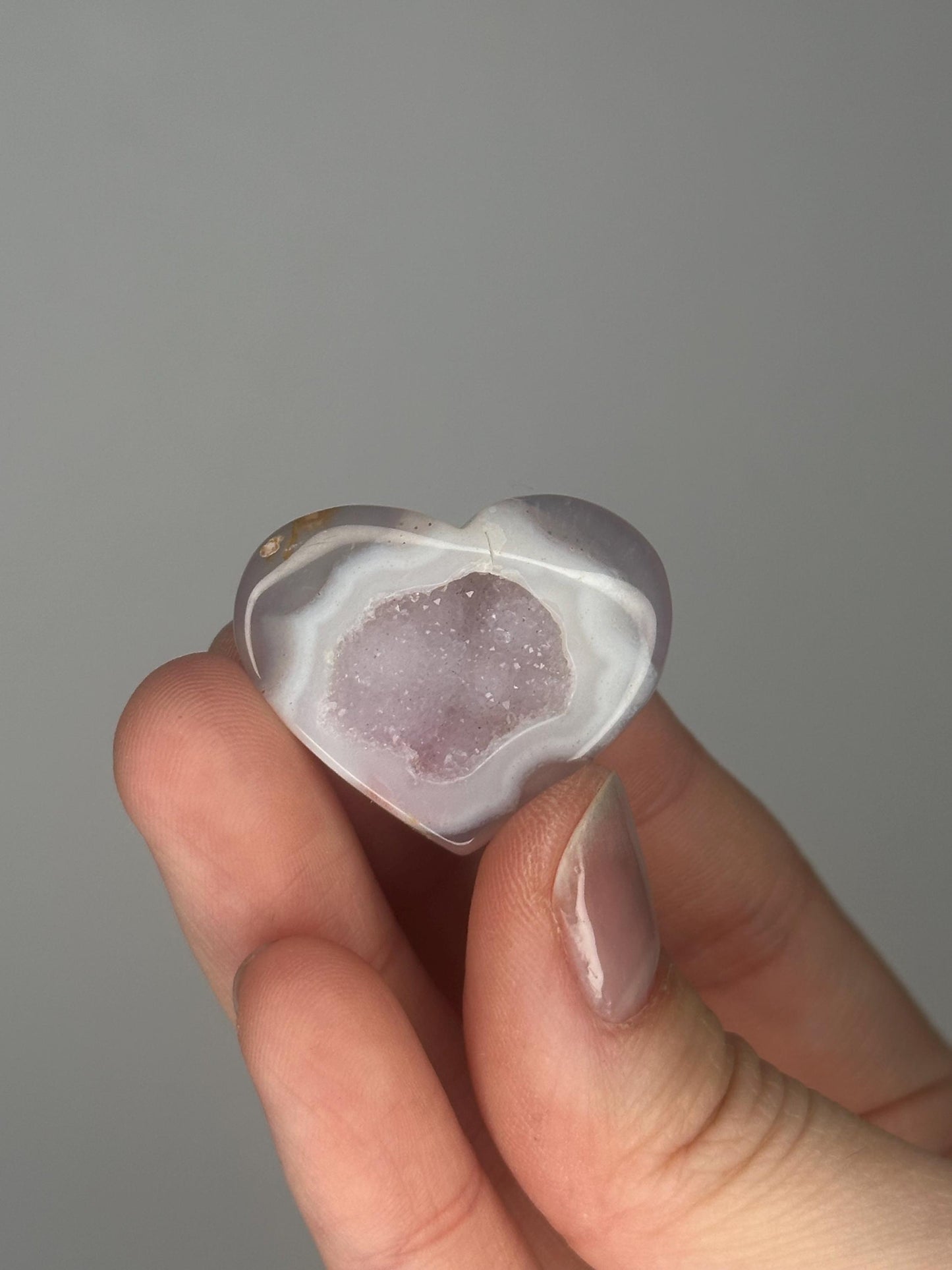 Druzy Agate Mini Hearts - YOU PICK! | Natural Sparkling Agate Crystal Carving | Small Polished Heart Display Stone for Collectors & Decor