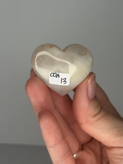 Druzy Agate Mini Hearts - YOU PICK! | Natural Sparkling Agate Crystal Carving | Small Polished Heart Display Stone for Collectors & Decor