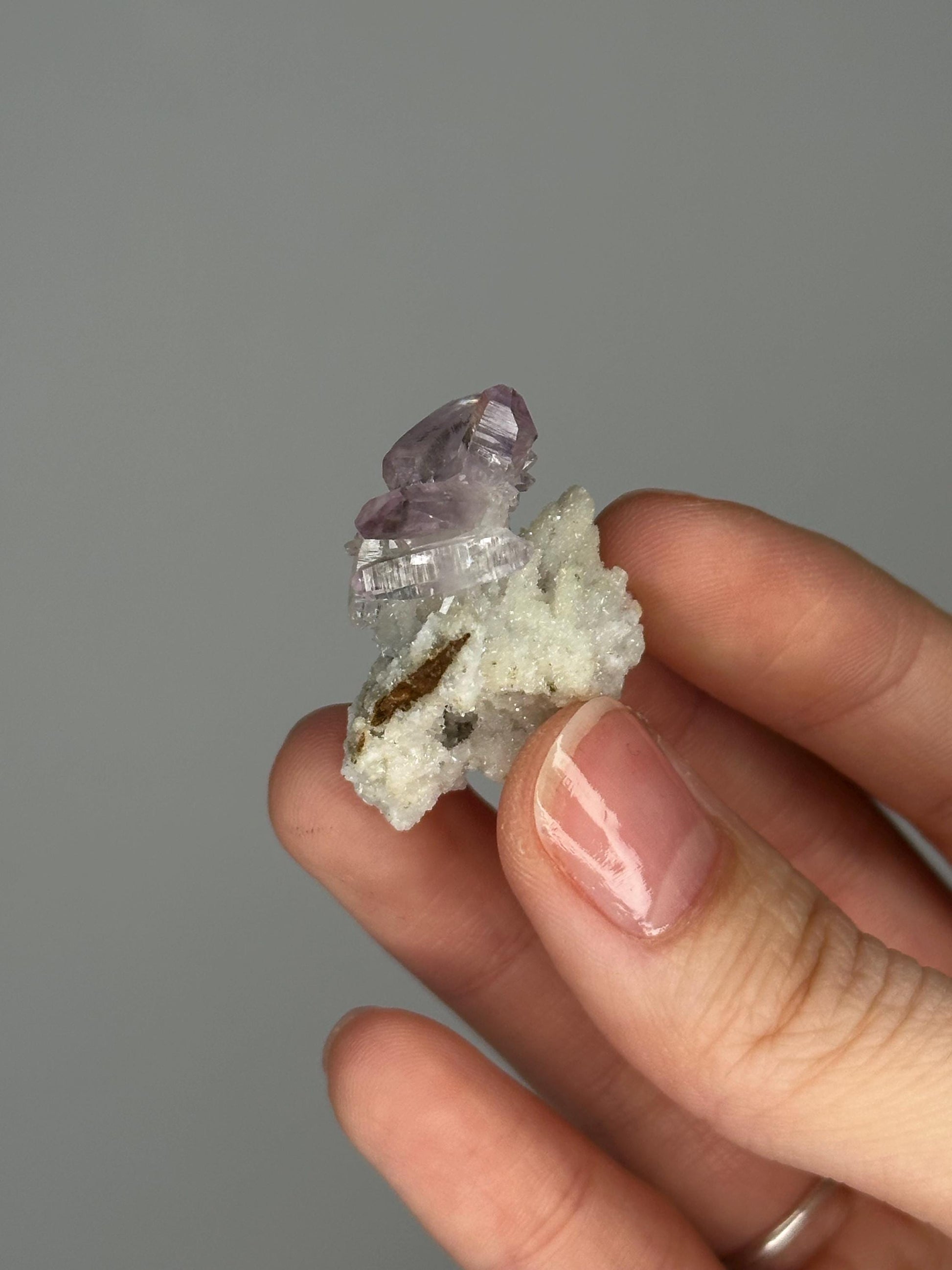 HQ Mini Vera Cruz Amethyst Specimen | Natural Purple Quartz Crystal from Mexico | Small Collector Mineral Display Piece