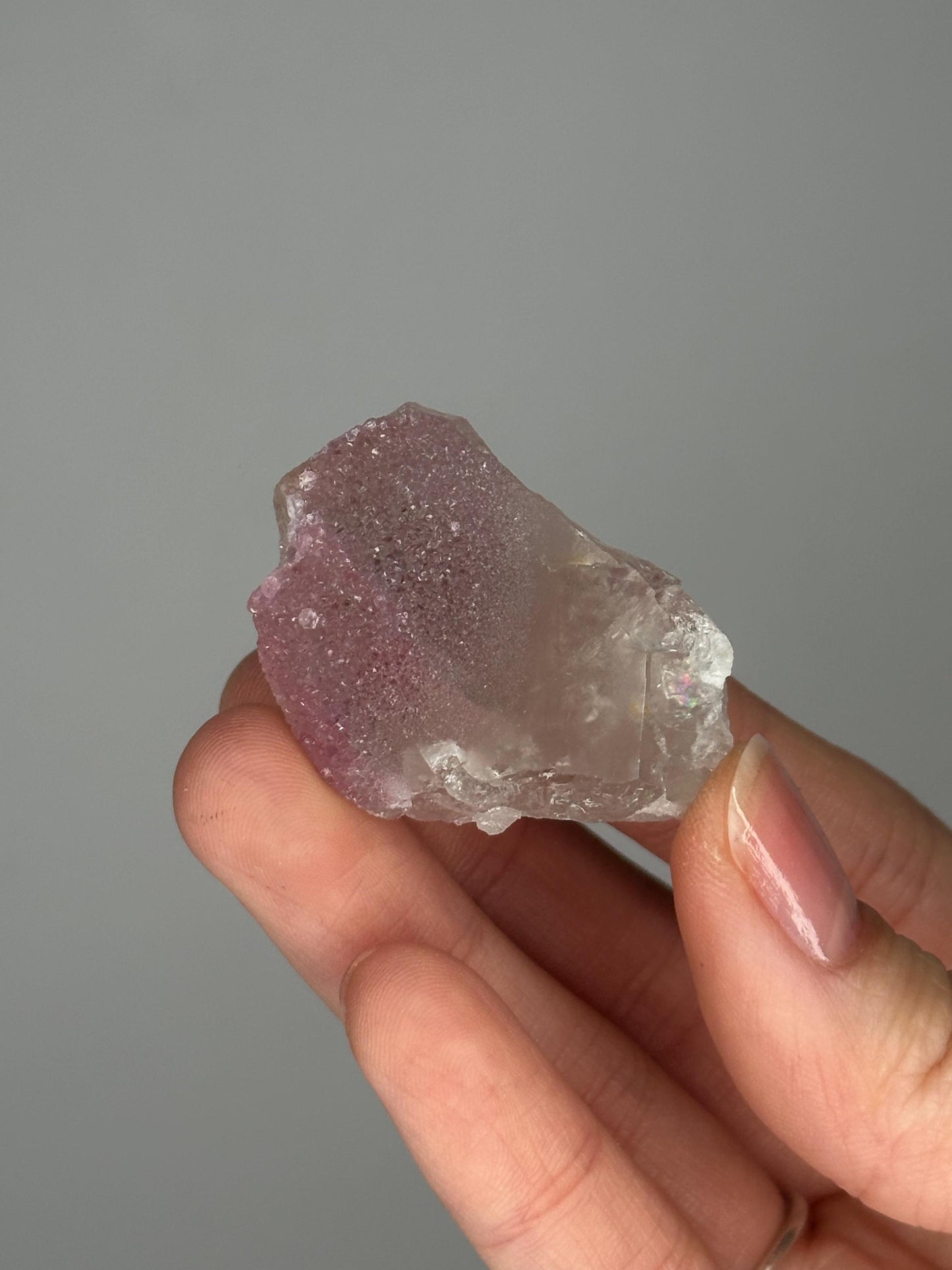 Crystallized Rose Quartz on Quartz from Pakistan | Natural Pink Quartz Cluster Specimen | Collector Mineral Display Piece