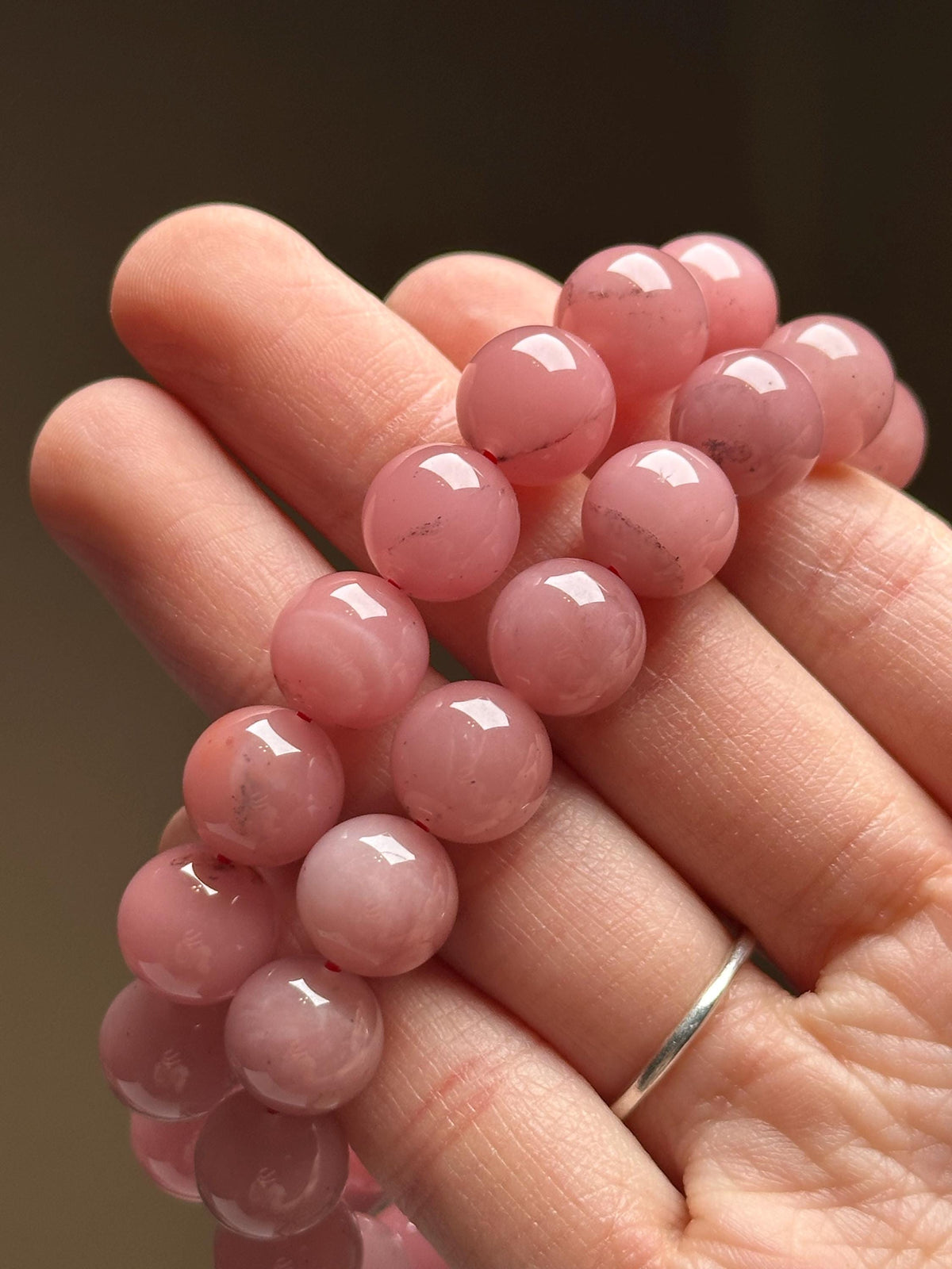 Guava Quartz Bracelet 11mm | Natural Pink Quartz Beaded Bracelet | Polished Gemstone Jewelry for Collectors & Everyday Wear