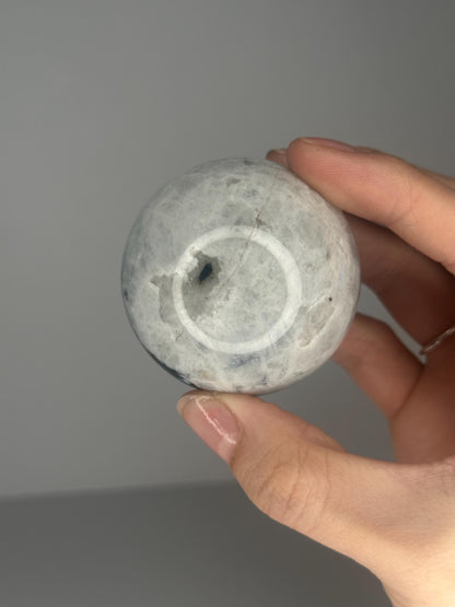 Moonstone Sphere | Natural Moonstone Crystal Ball | Flashing Feldspar Stone Orb for Home Decor Display Aesthetic Accent Piece
