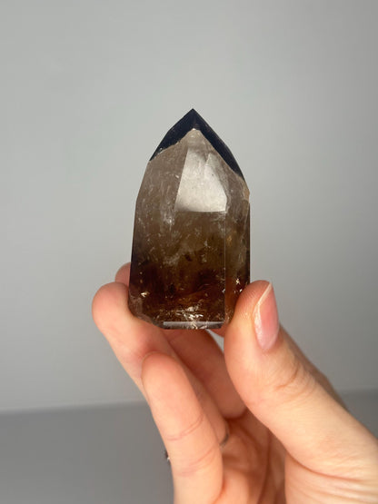 Dream Coat Citrine Tower | Natural Golden Quartz Crystal Point | Smoky Honey Citrine for Abundance, Manifestation & Decor