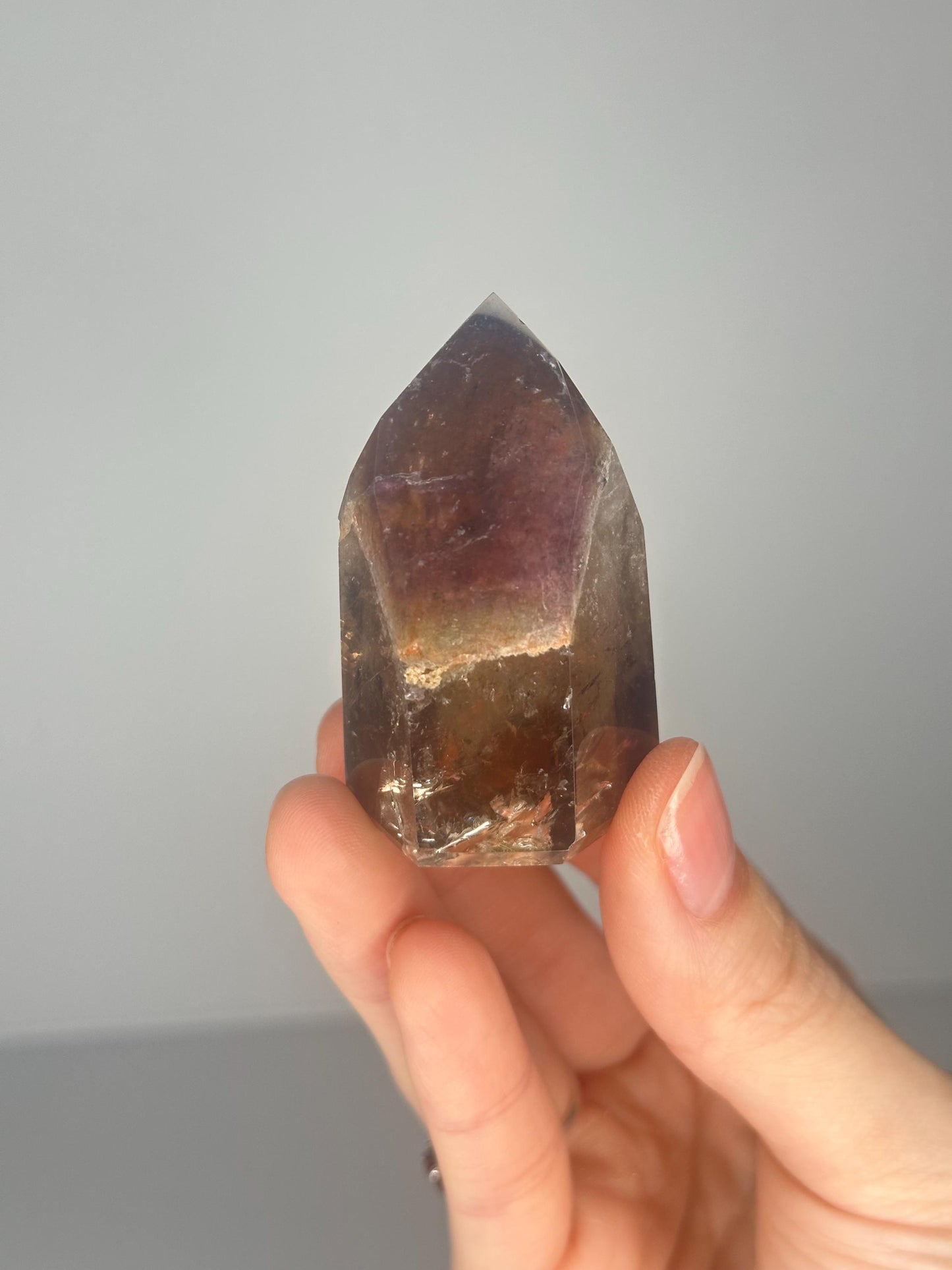 Dream Coat Citrine Tower | Natural Golden Quartz Crystal Point | Smoky Honey Citrine for Abundance, Manifestation & Decor