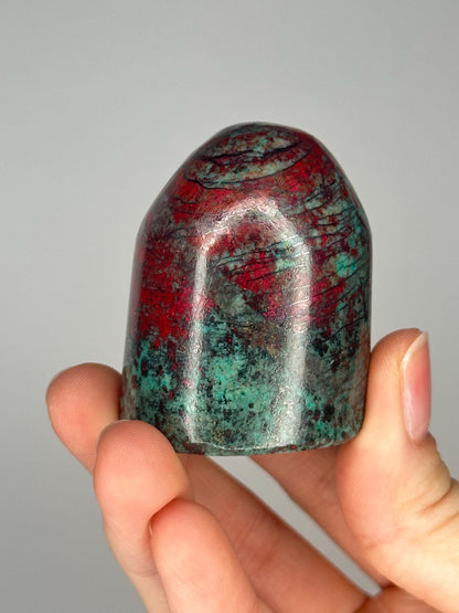 Sonoran Sunrise Freeform | Natural Chrysocolla Cuprite Crystal | Vibrant Red Green Copper Mineral Specimen for Collectors