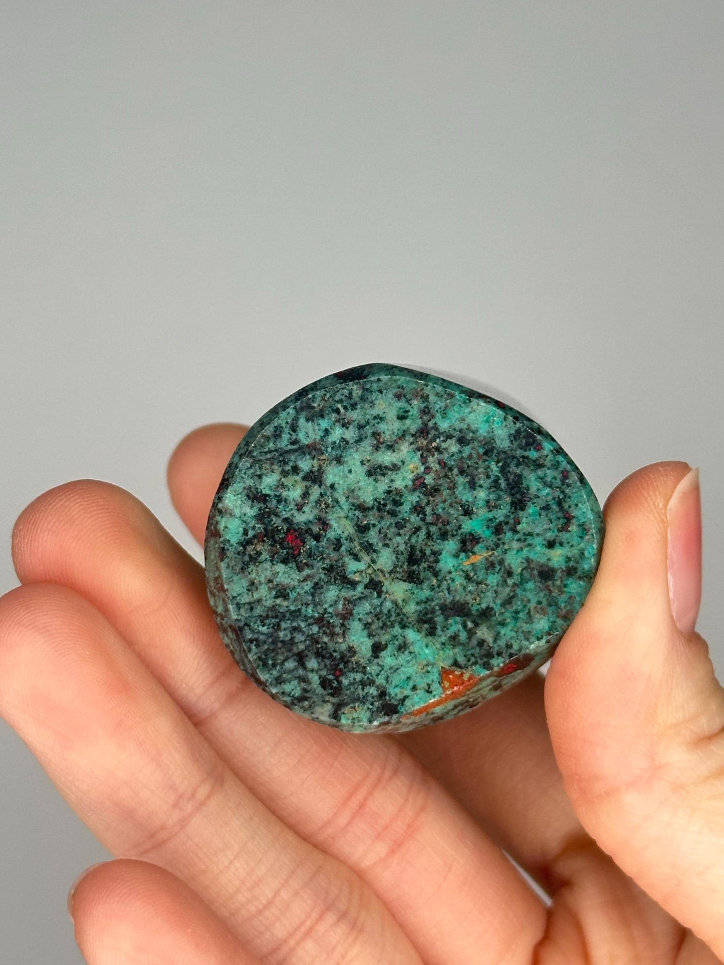 Sonoran Sunrise Freeform | Natural Chrysocolla Cuprite Crystal | Vibrant Red Green Copper Mineral Specimen for Collectors