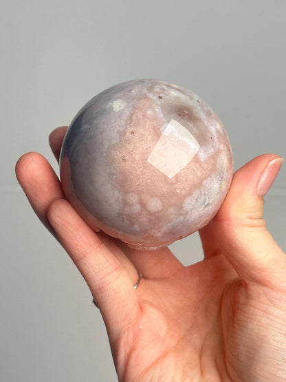 Pink & Blue Amethyst Sphere | Natural Pastel Quartz Crystal Ball | Unique Dreamy Purple Blue Crystal Decor Gift for Collectors