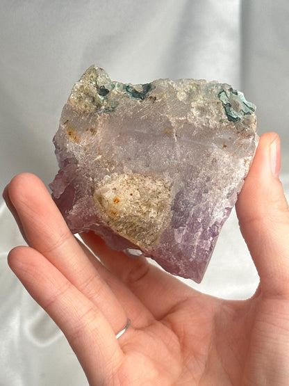 Amethyst with Druzy Quartz Point | Natural Purple Quartz Crystal Specimen | Sparkling Druzy Formation Decor Gift for Collectors