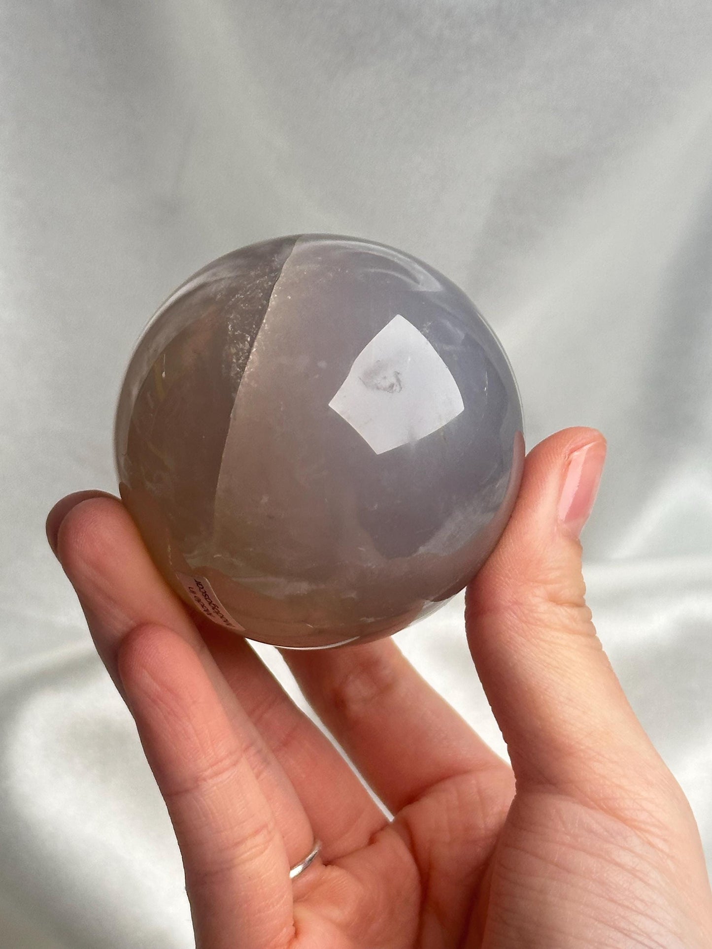 Blue Rose Quartz Sphere | Natural Quartz Crystal Orb | Smooth Stone Ball Mineral Specimen | Collector Display Decorative Accent