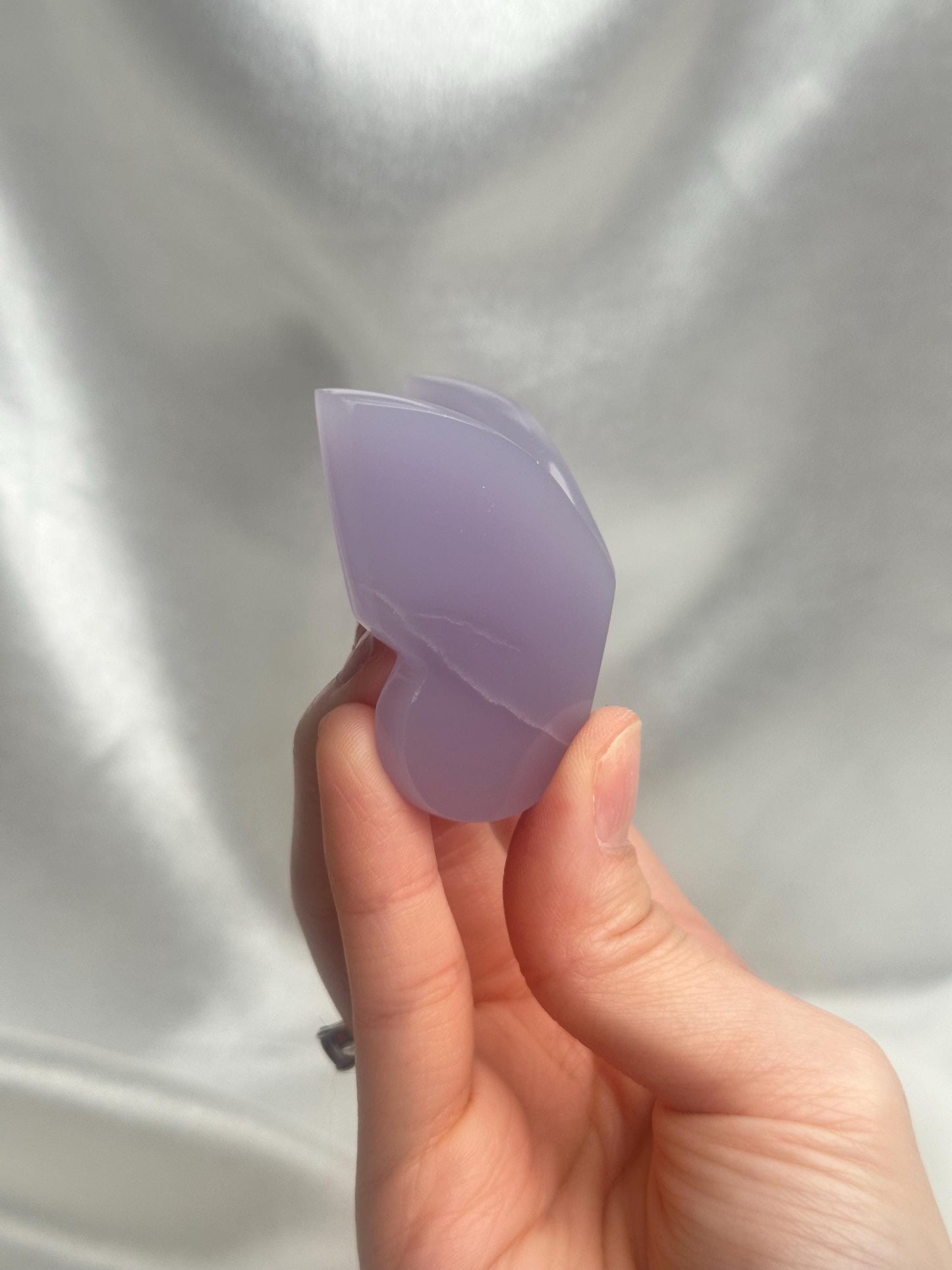 Yttrium Fluorite Butterfly Carving | Polished Purple Fluorite Crystal Sculpture | Collector Mineral Decor Gift & Display Piece