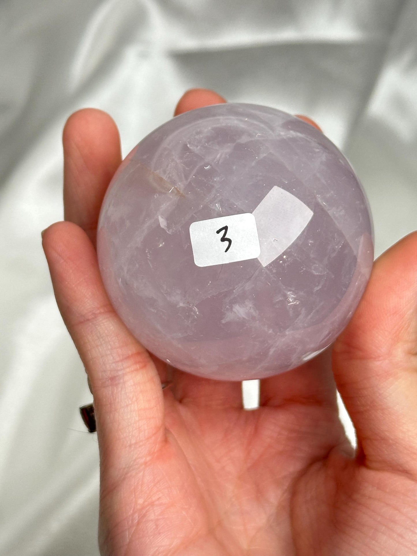 Periwinkle Rose Quartz Sphere | Natural Lavender Blue Pink Quartz Crystal Ball | Pastel Gemstone Decor, Collector Piece & Gift Idea