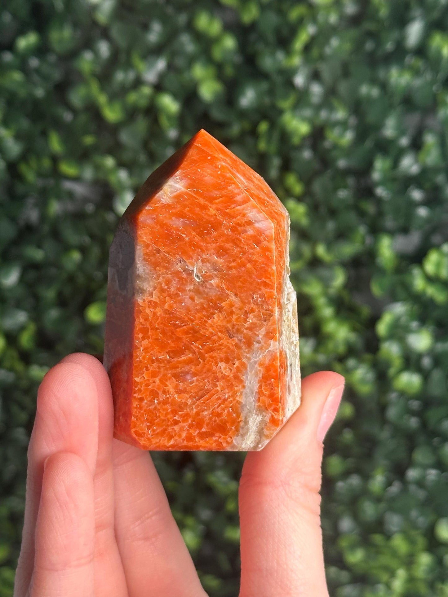 Orange Calcite Blue Apatite Tower from Brazil - YOU PICK! | Natural Colorful Crystal Point | Bright Mineral Decor, Collector Specimen & Gift