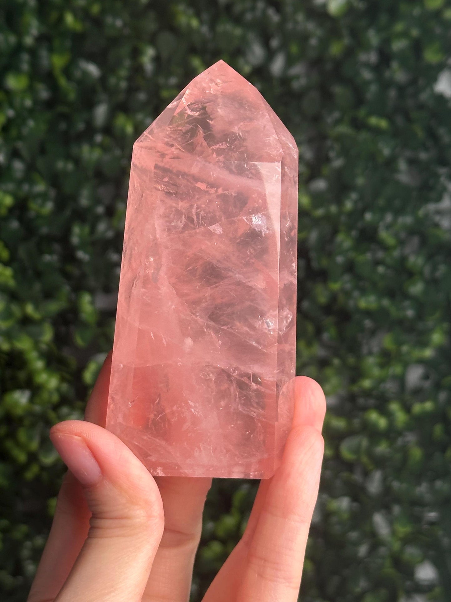 HQ Gemmy Rose Quartz Tower from Brazil | Natural High Clarity Pink Quartz Crystal Point | Collector Specimen, Home Decor & Gift