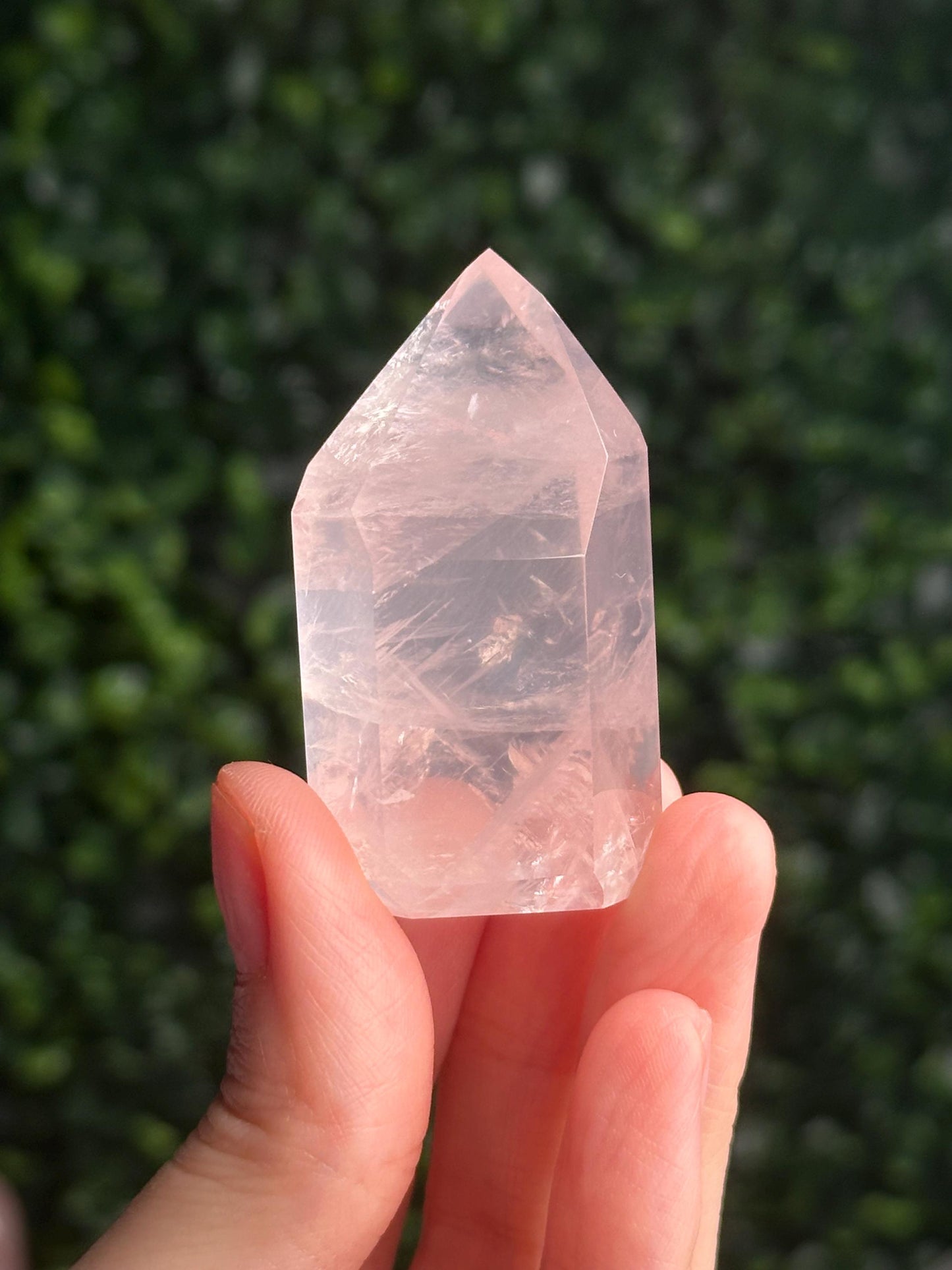 HQ Gemmy Rose Quartz Tower from Brazil | Natural High Clarity Pink Quartz Crystal Point | Collector Specimen, Home Decor & Gift