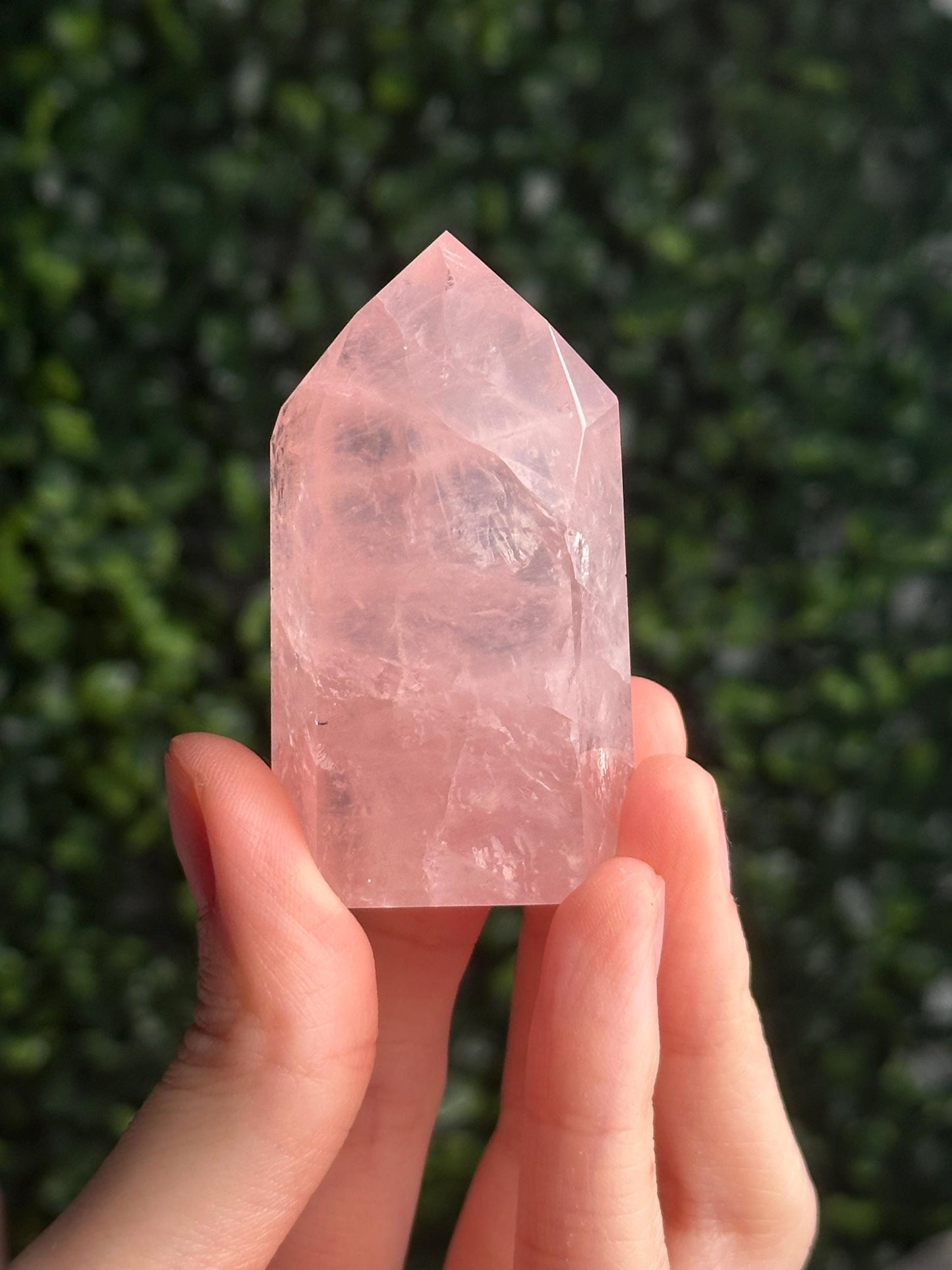 HQ Gemmy Rose Quartz Tower from Brazil | Natural High Clarity Pink Quartz Crystal Point | Collector Specimen, Home Decor & Gift
