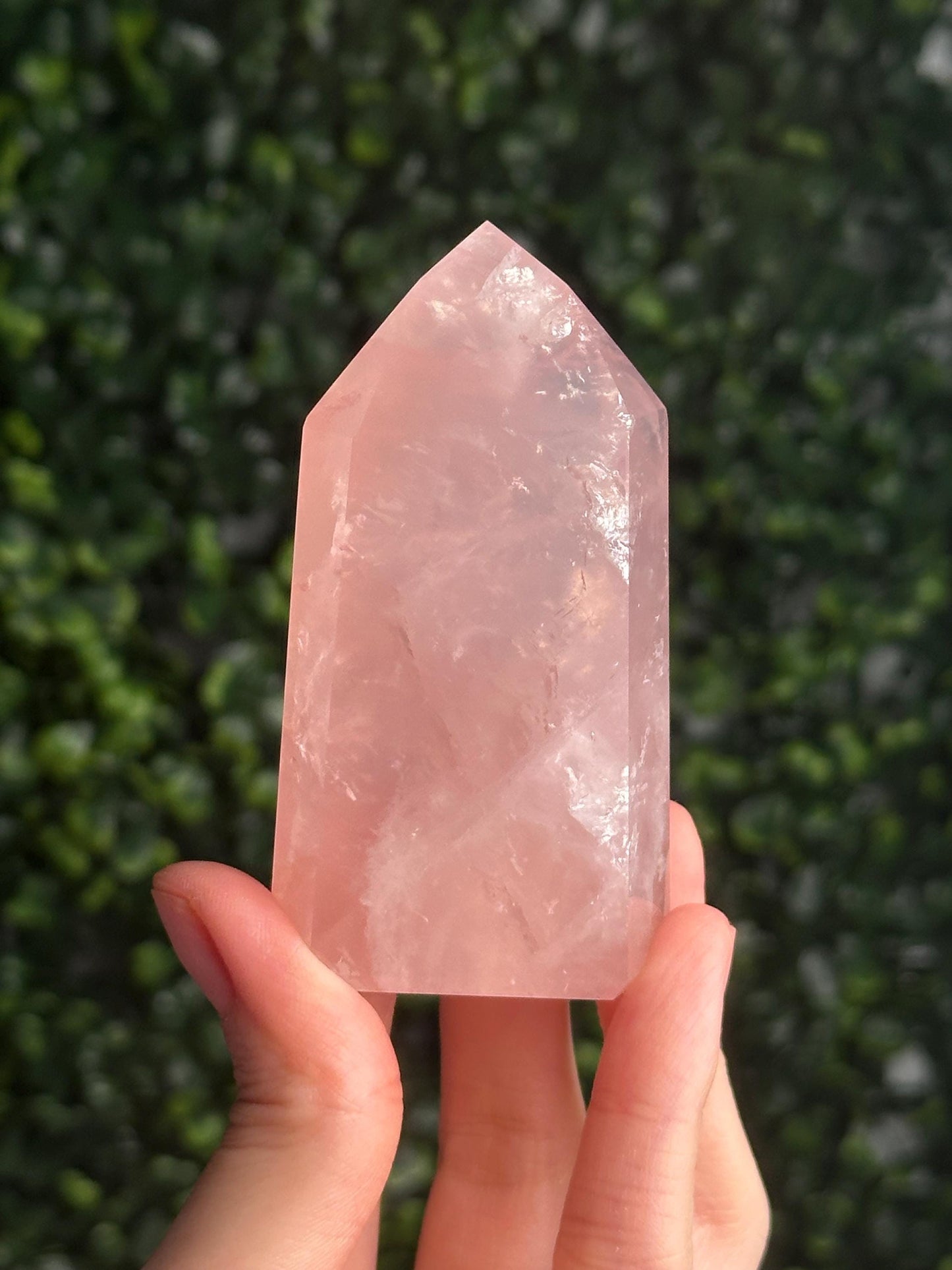 HQ Gemmy Rose Quartz Tower from Brazil | Natural High Clarity Pink Quartz Crystal Point | Collector Specimen, Home Decor & Gift
