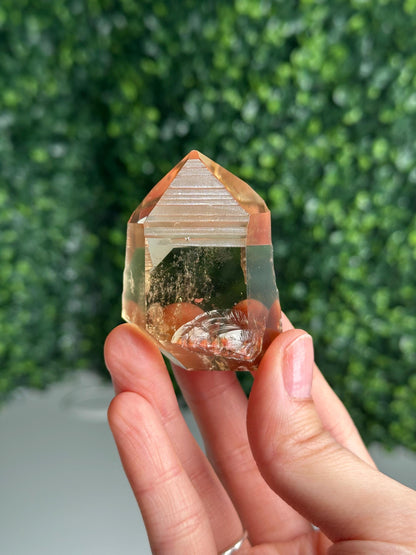 Citrine Lemurian Tower | Natural Golden Quartz Crystal Point | Polished Generator Tower for Home Decor, Collectors & Crystal Display