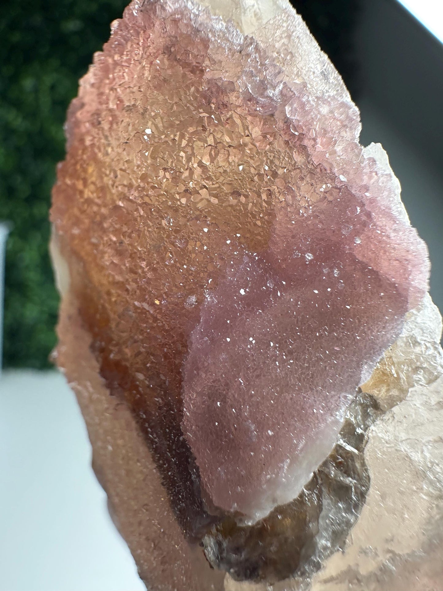 Crystallized Rose Quartz on Quartz from Paprok, Afghanistan | Natural Gemmy Pink Crystal Specimen | Collector Mineral Display & Unique Gift