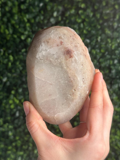 Himalayan Quartz Cluster with Hematite Dusting | Natural Sparkling Quartz Crystal Specimen | Collector Mineral Display, Home Decor & Gift