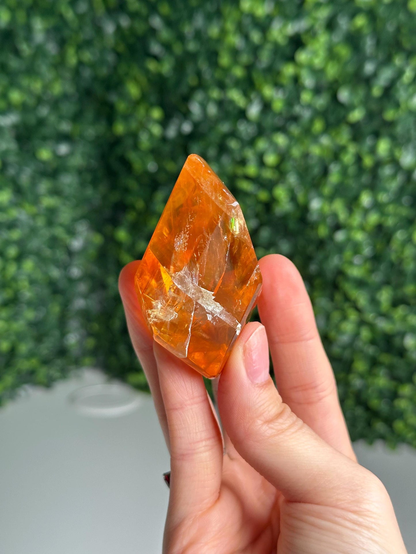Honey Calcite Freeform | Natural Golden Calcite Crystal | Polished Mineral Display, Home Decor, Collector Specimen & Unique Gift
