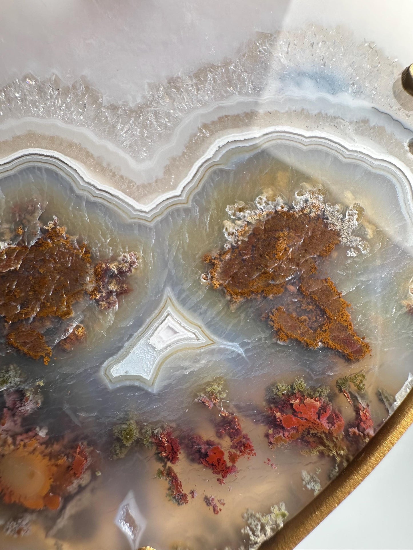 Scenic Moss Agate Heart on Stand | Natural Crystal Display | Polished Gemstone with Landscape Patterns | Unique Home Decor Piece