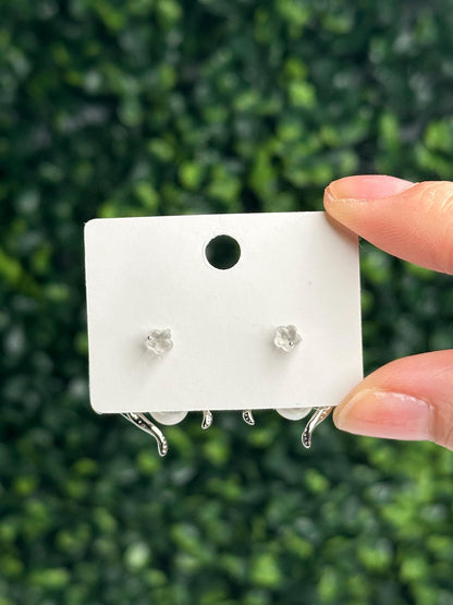 Pearl Silver Bow Earrings | Freshwater Pearl Drop Earrings with Silver Findings | Elegant Handmade Jewelry, Bridal Gift & Everyday Earrings