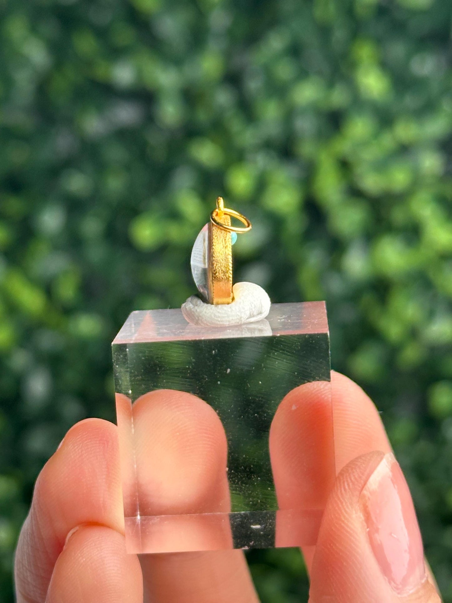 Mini Yellow Dzambhala Pendant Charm | Tibetan Buddhist Wealth Deity Charm | Jambhala Prosperity Amulet | Spiritual Jewelry Good Fortune Gift