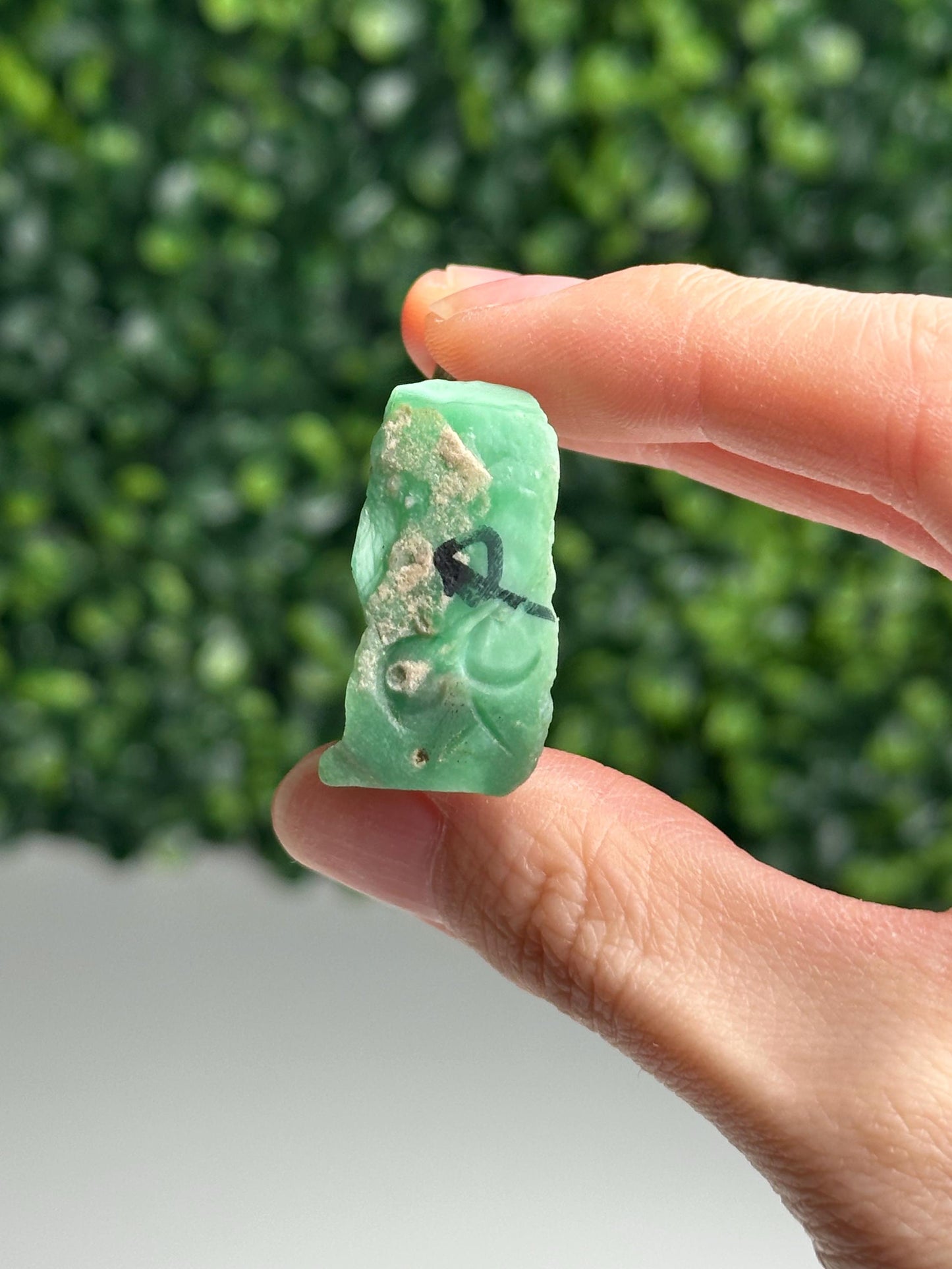 Utah Variscite Fish Carving | Natural Green Crystal Animal | Hand Carved Stone Fish Figurine | Mineral Specimen Collector Gift Decor