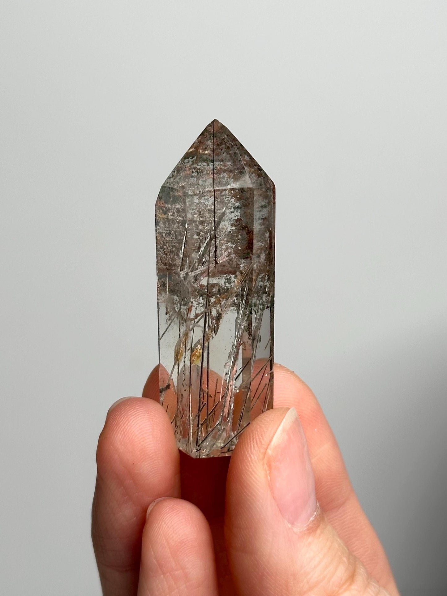 Clear Quartz with Rutile & Lodolite Inclusions - YOU PICK! | Natural Rutilated Crystal | Garden Quartz Mineral Specimens | Collector Stones
