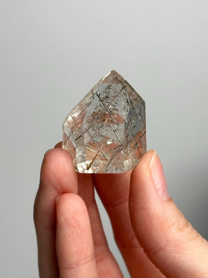 Clear Quartz with Rutile & Lodolite Inclusions - YOU PICK! | Natural Rutilated Crystal | Garden Quartz Mineral Specimens | Collector Stones