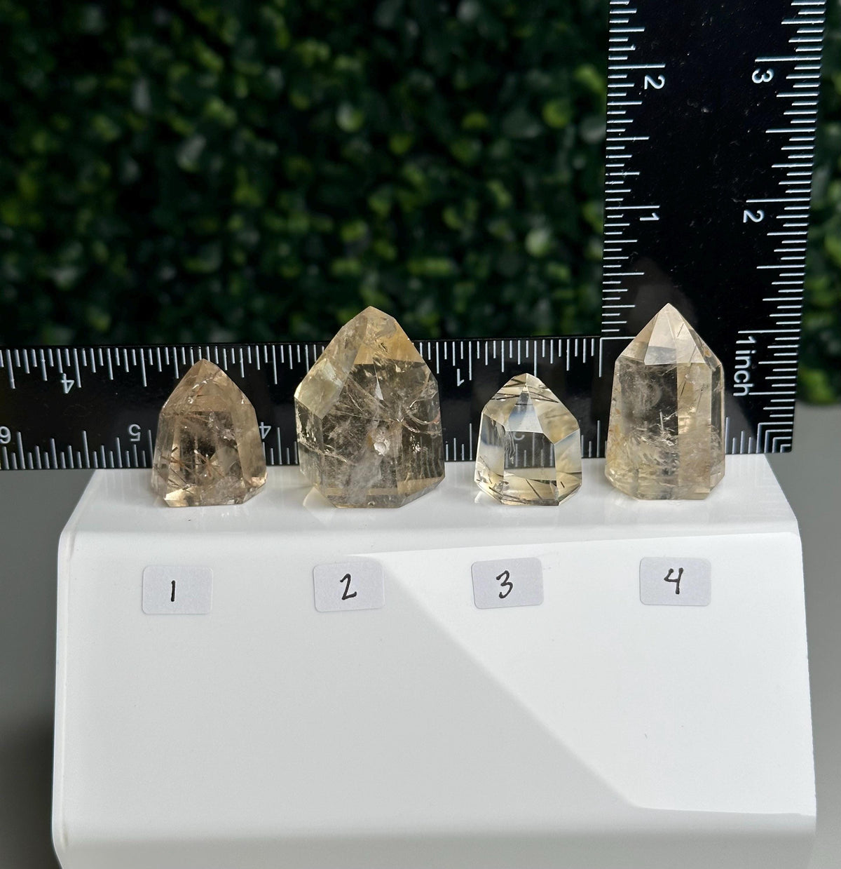 RARE Citrine & Clear Quartz with Rutile – You Pick | Polished Towers | Needle Inclusion Quartz Points | Natural Yellow and Clear Specimens