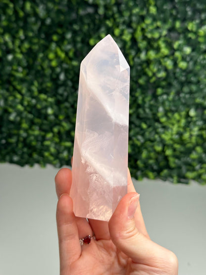 Rose Quartz Towers | YOU PICK! | Brazil | Natural Pink Crystal Point | Raw Standing Rose Quartz for Decor, Energy Work & Crystal Collectors