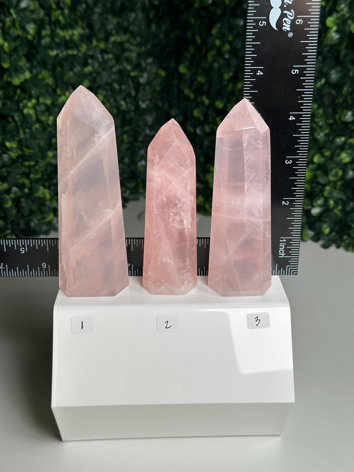 Rose Quartz Towers | YOU PICK! | Brazil | Natural Pink Crystal Point | Raw Standing Rose Quartz for Decor, Energy Work & Crystal Collectors