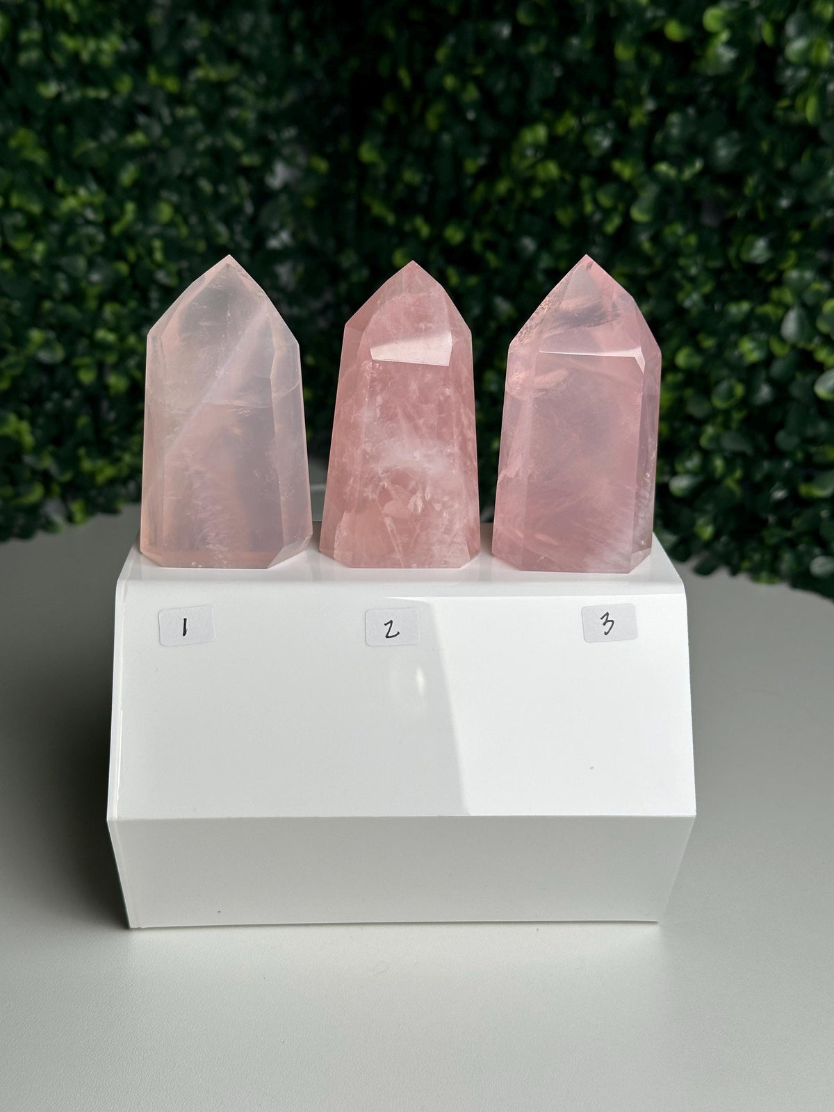 Rose Quartz Towers | YOU PICK! | Brazil | Natural Pink Crystal Point | Raw Standing Rose Quartz for Decor, Energy Work & Crystal Collectors