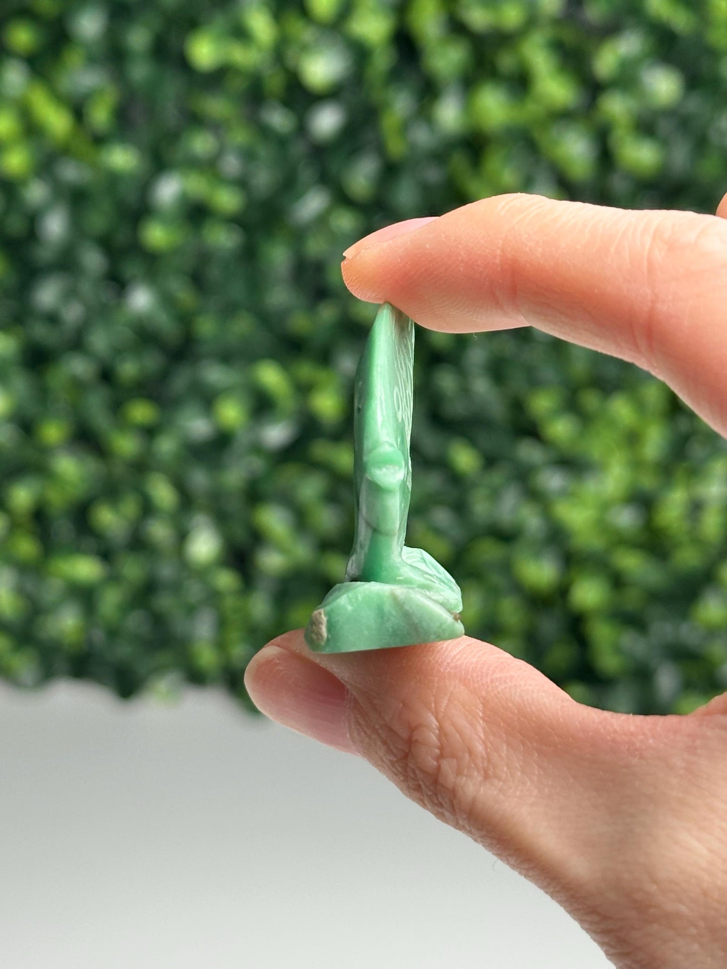 Utah Variscite Fish Carving | Natural Green Crystal Animal | Hand Carved Stone Fish Figurine | Mineral Specimen Collector Gift Decor