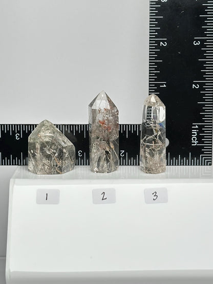 Clear Quartz with Rutile & Lodolite Inclusions - YOU PICK! | Natural Rutilated Crystal | Garden Quartz Mineral Specimens | Collector Stones