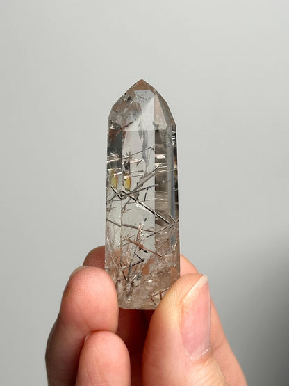 Clear Quartz with Rutile & Lodolite Inclusions - YOU PICK! | Natural Rutilated Crystal | Garden Quartz Mineral Specimens | Collector Stones