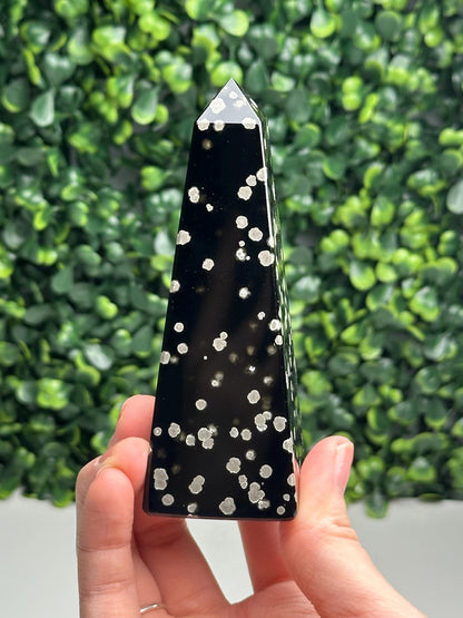 Stardust Obsidian Obelisks - YOU PICK | Natural Black Obsidian Towers with Inclusions | Polished Standing Specimens for Collectors & Display