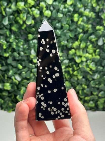 Stardust Obsidian Obelisks - YOU PICK | Natural Black Obsidian Towers with Inclusions | Polished Standing Specimens for Collectors & Display