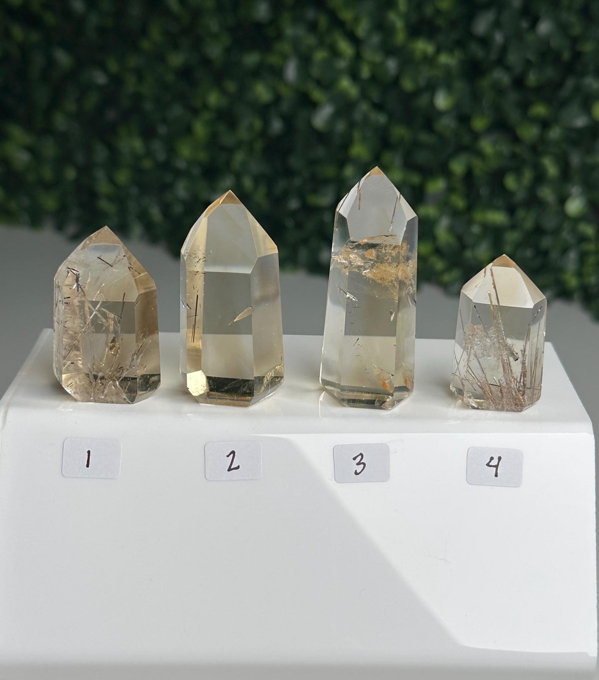 RARE Citrine with Rutile – YOU PICK! | Polished Towers | Needle Inclusion Quartz Points | Natural Yellow and Clear Specimens